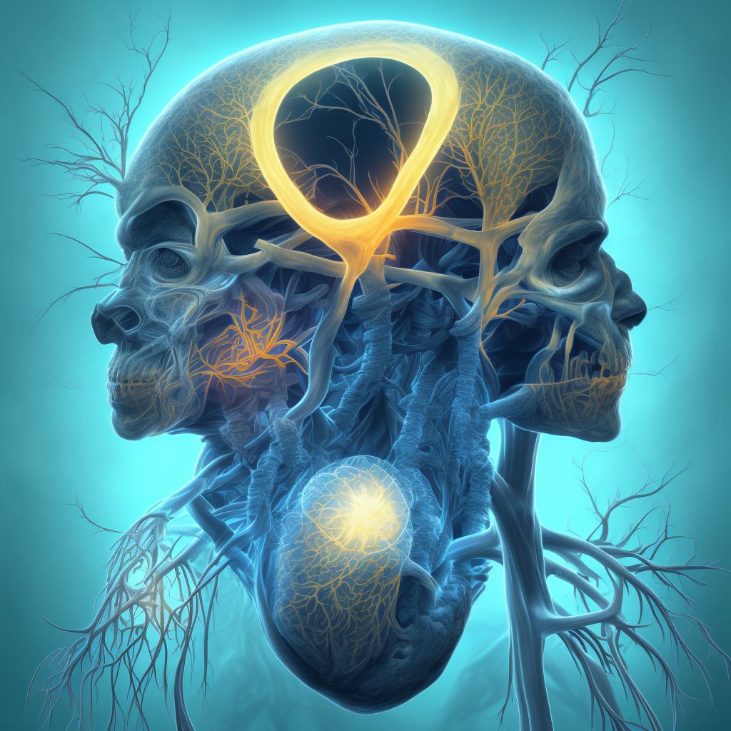 Cerebral arteritis in other diseases classified elsewhere digital illustration