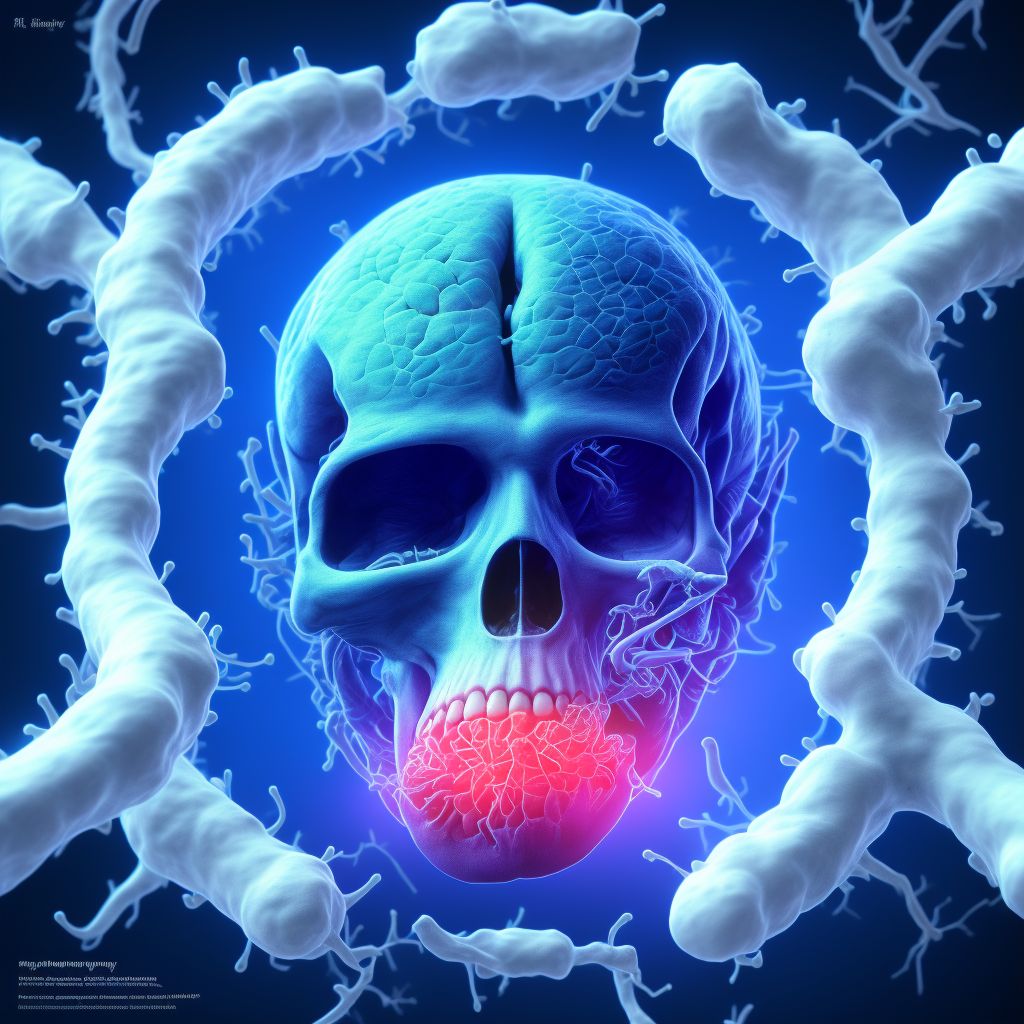 Memory deficit following nontraumatic subarachnoid hemorrhage digital illustration