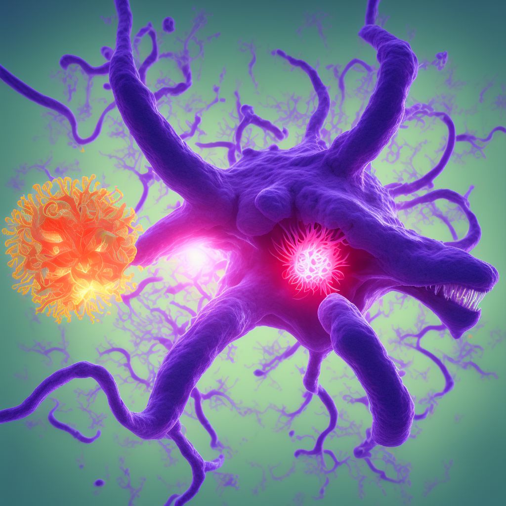 Dysphagia following nontraumatic subarachnoid hemorrhage digital illustration