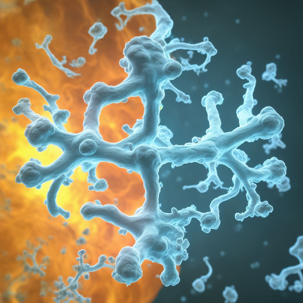 Monoplegia of upper limb following nontraumatic intracerebral hemorrhage affecting right dominant side digital illustration