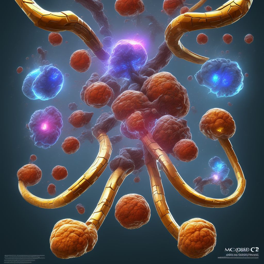 Other sequelae of other cerebrovascular disease digital illustration