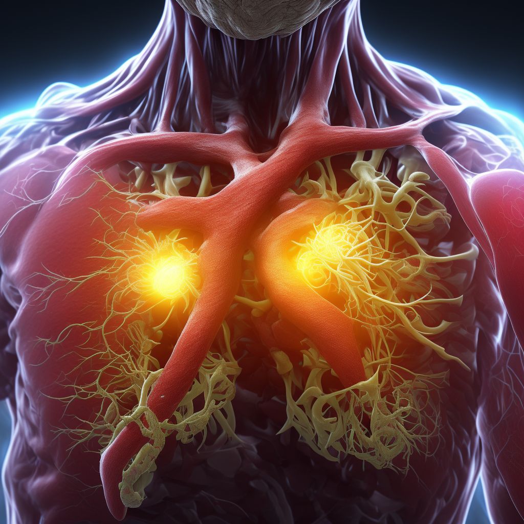 Atherosclerosis of native arteries of other extremities with ulceration digital illustration