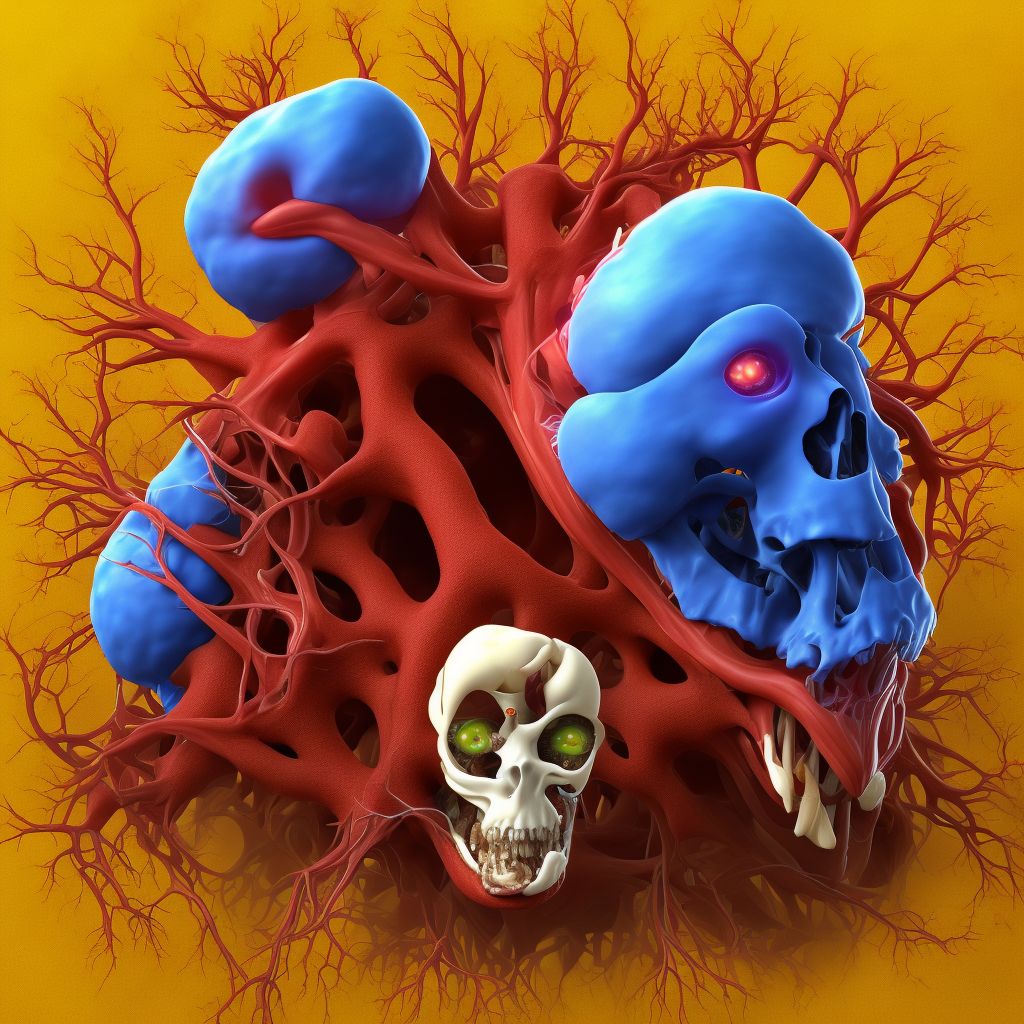 Atherosclerosis of native arteries of extremities with gangrene, unspecified extremity digital illustration