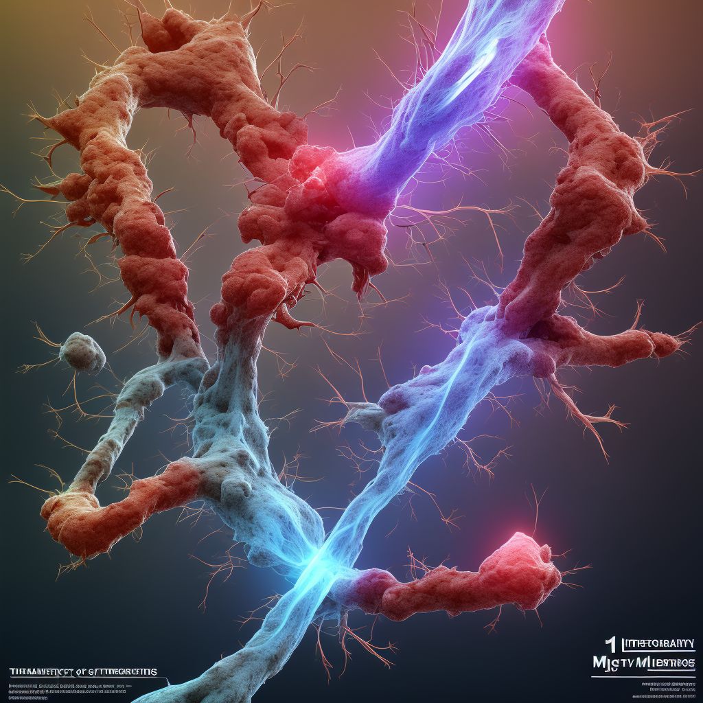 Unspecified atherosclerosis of autologous vein bypass graft(s) of the extremities, other extremity digital illustration