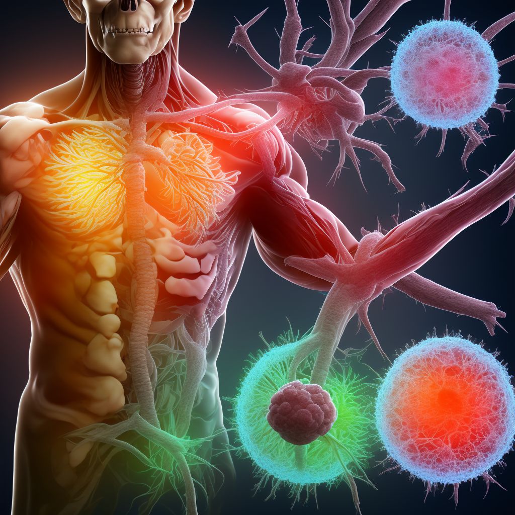 Atherosclerosis of nonautologous biological bypass graft(s) of the extremities with rest pain, other extremity digital illustration