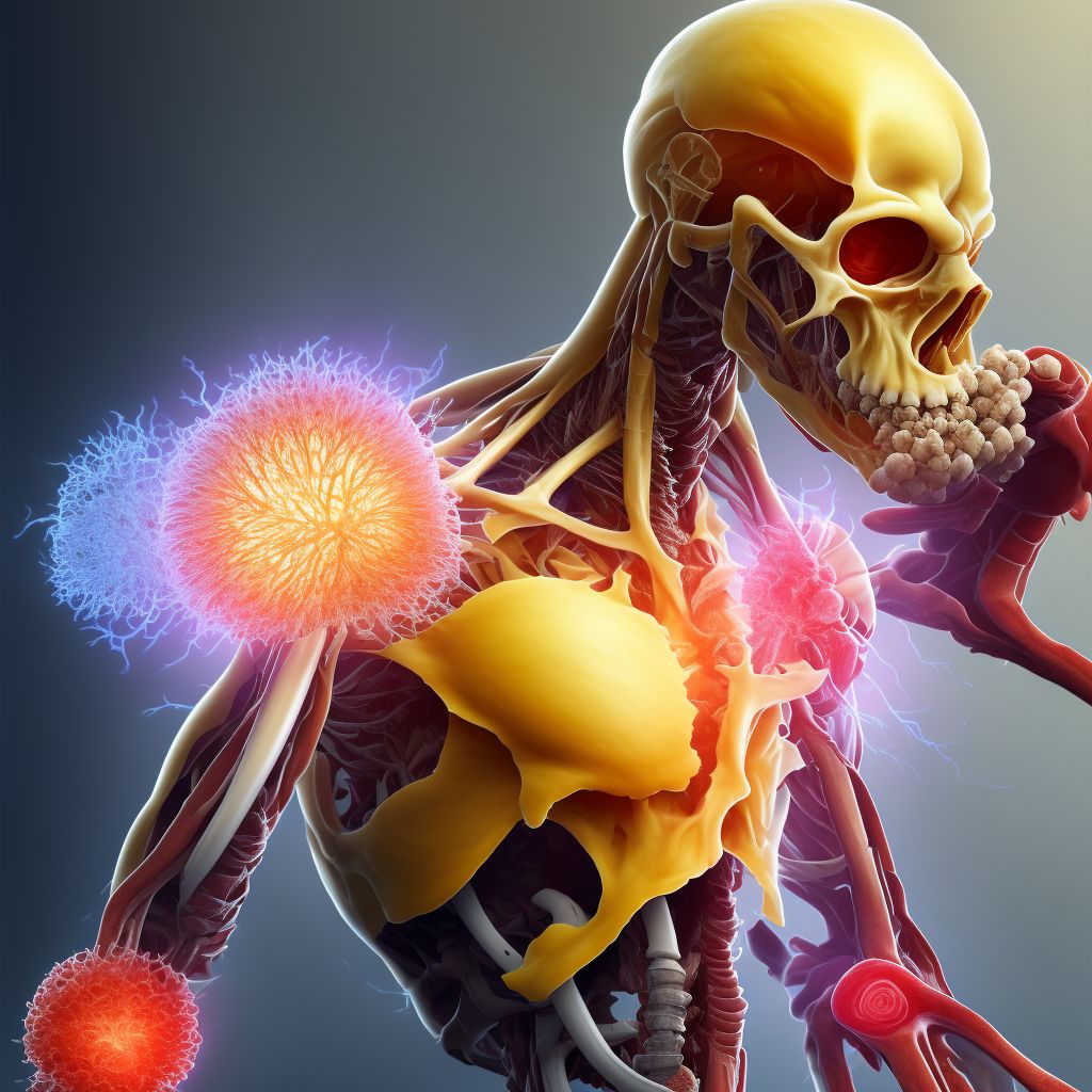 Other atherosclerosis of nonbiological bypass graft(s) of the extremities, left leg digital illustration