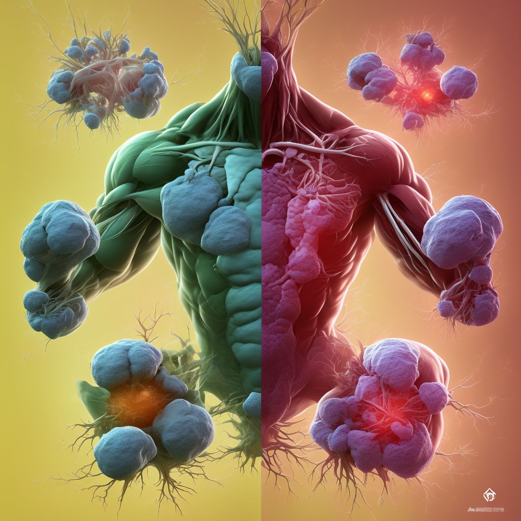 Other atherosclerosis of nonbiological bypass graft(s) of the extremities, unspecified extremity digital illustration