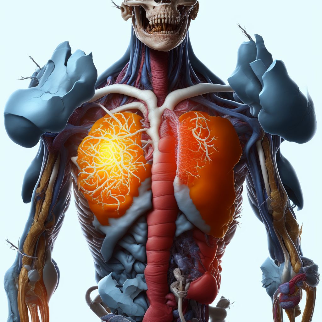 Unspecified atherosclerosis of other type of bypass graft(s) of the extremities, bilateral legs digital illustration