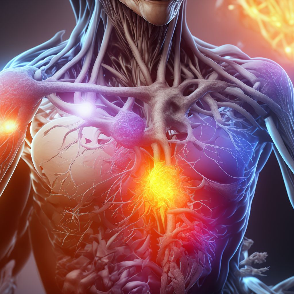 Atherosclerosis of other type of bypass graft(s) of the extremities with rest pain, other extremity digital illustration