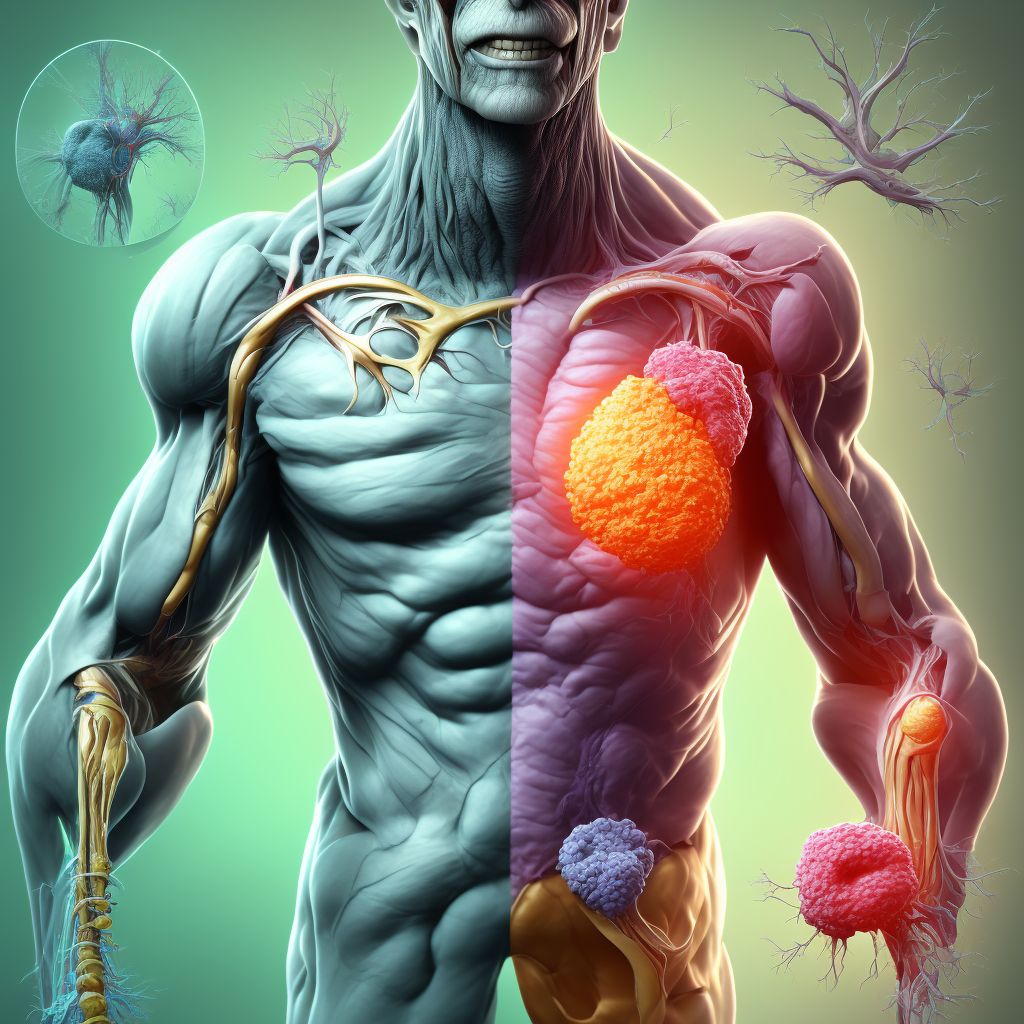 Other atherosclerosis of other type of bypass graft(s) of the extremities, other extremity digital illustration