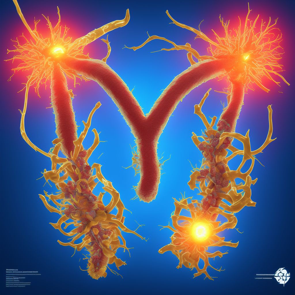 Generalized atherosclerosis digital illustration