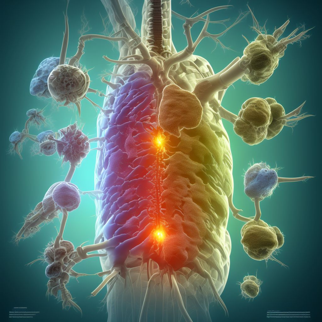 Dissection of descending thoracic aorta digital illustration