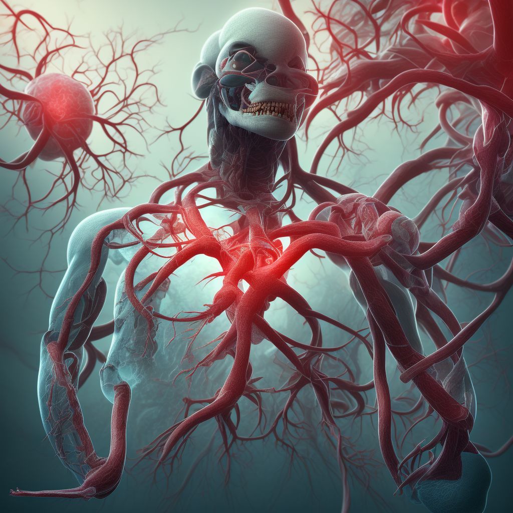 Aneurysm of other specified arteries digital illustration