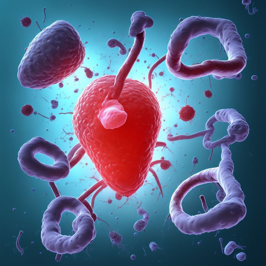 Embolism and thrombosis of other parts of aorta digital illustration