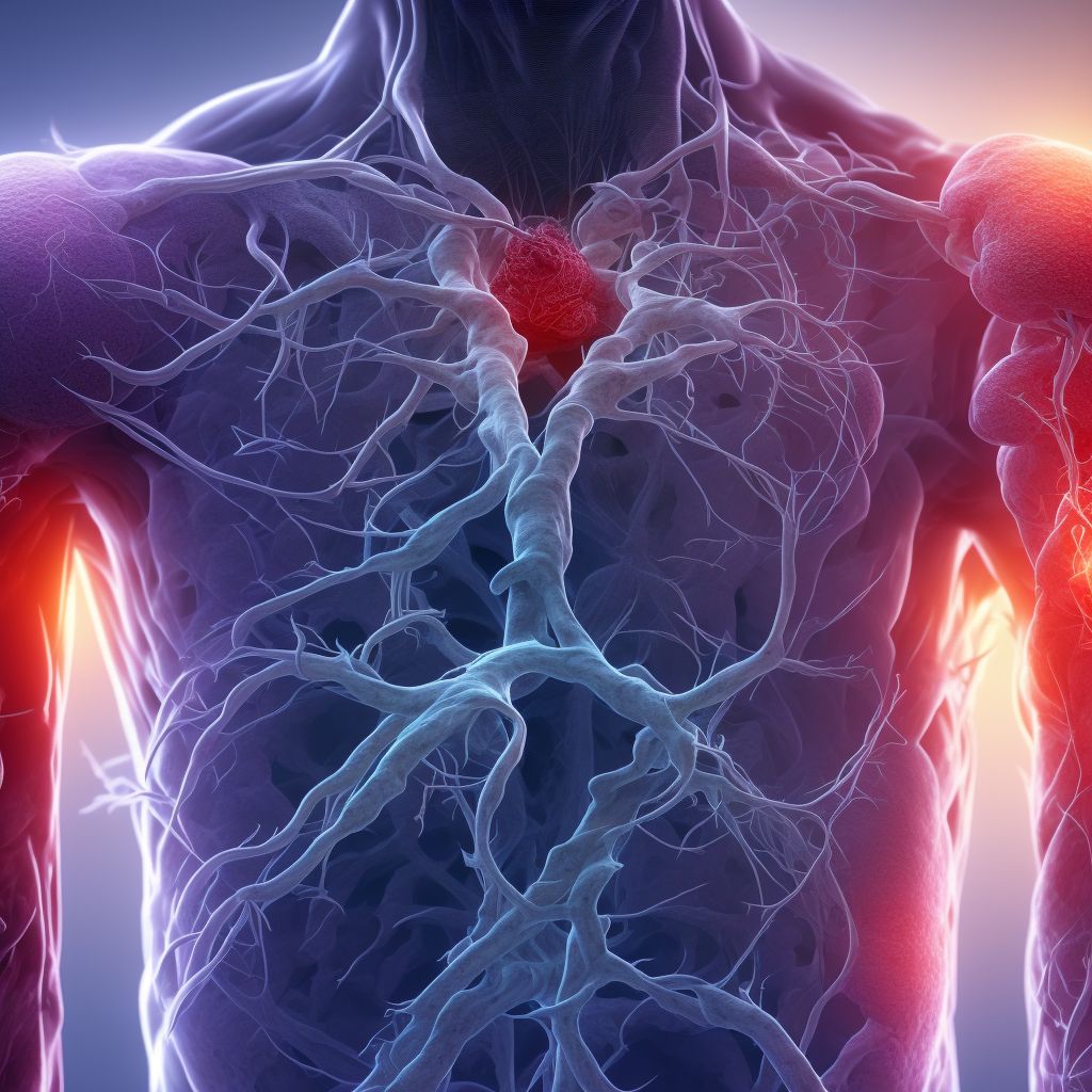 Embolism and thrombosis of arteries of extremities, unspecified digital illustration