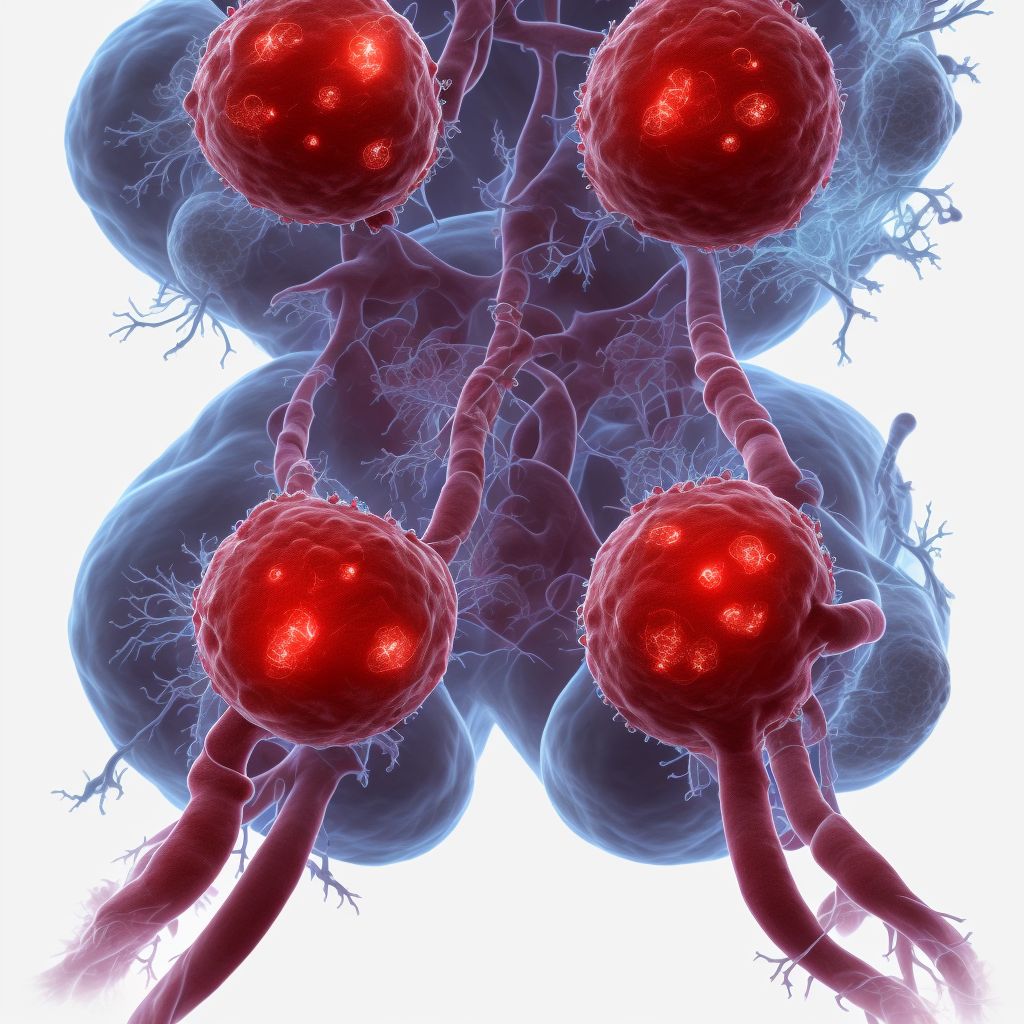 Phlebitis and thrombophlebitis of unspecified deep vessels of unspecified lower extremity digital illustration