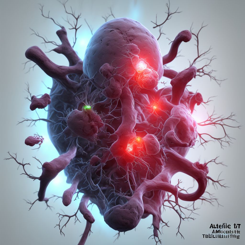 Acute embolism and thrombosis of tibial vein, bilateral digital illustration