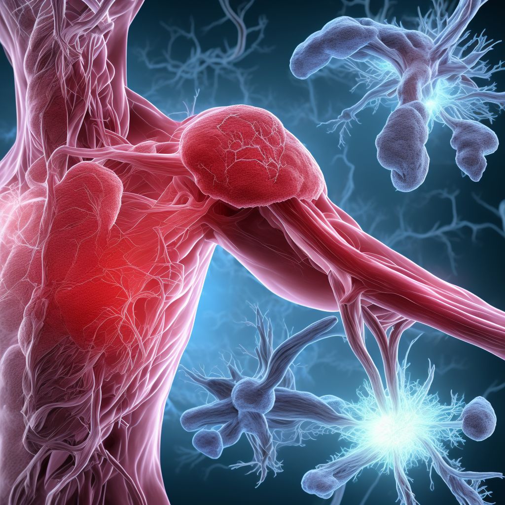 Acute embolism and thrombosis of unspecified deep veins of left distal lower extremity digital illustration