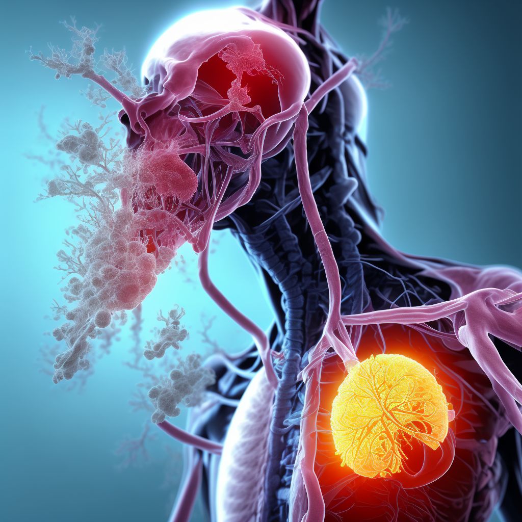 Chronic embolism and thrombosis of unspecified tibial vein digital illustration