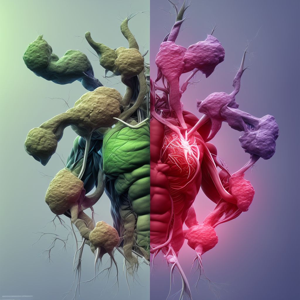 Chronic embolism and thrombosis of calf muscular vein, bilateral digital illustration