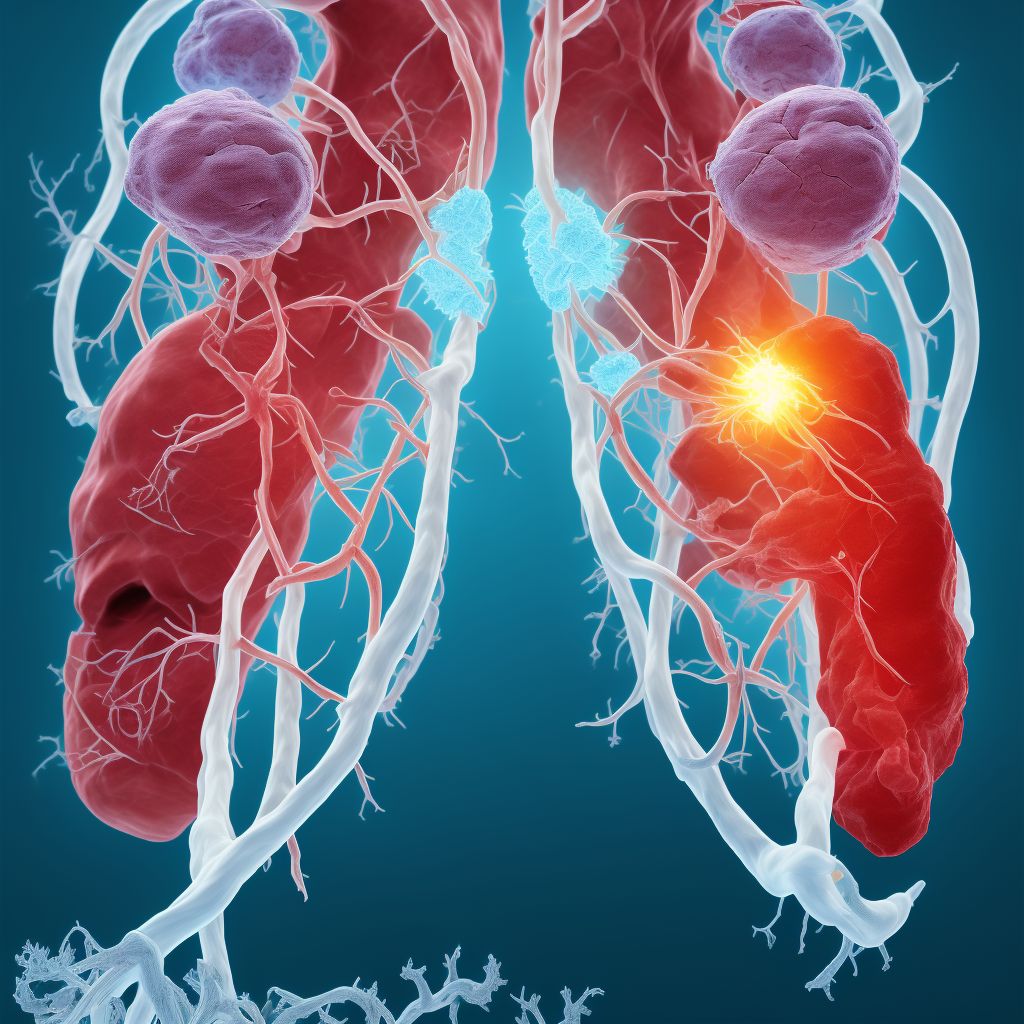 Chronic embolism and thrombosis of unspecified deep veins of distal lower extremity, bilateral digital illustration