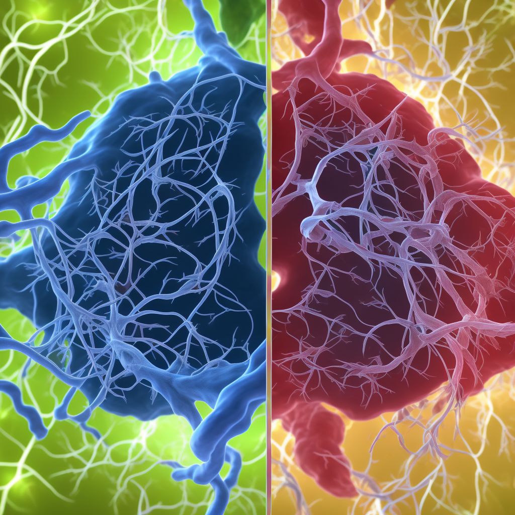 Acute embolism and thrombosis of unspecified subclavian vein digital illustration