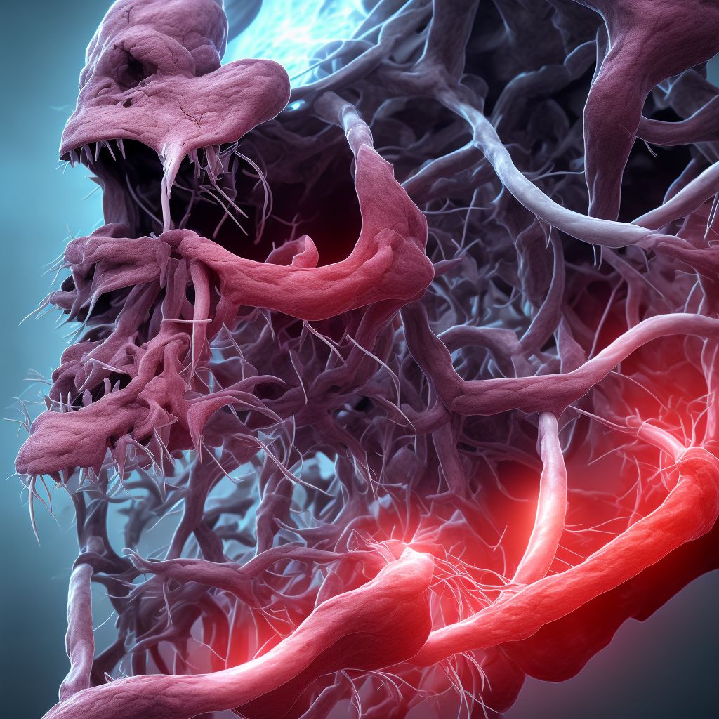 Acute embolism and thrombosis of unspecified internal jugular vein digital illustration