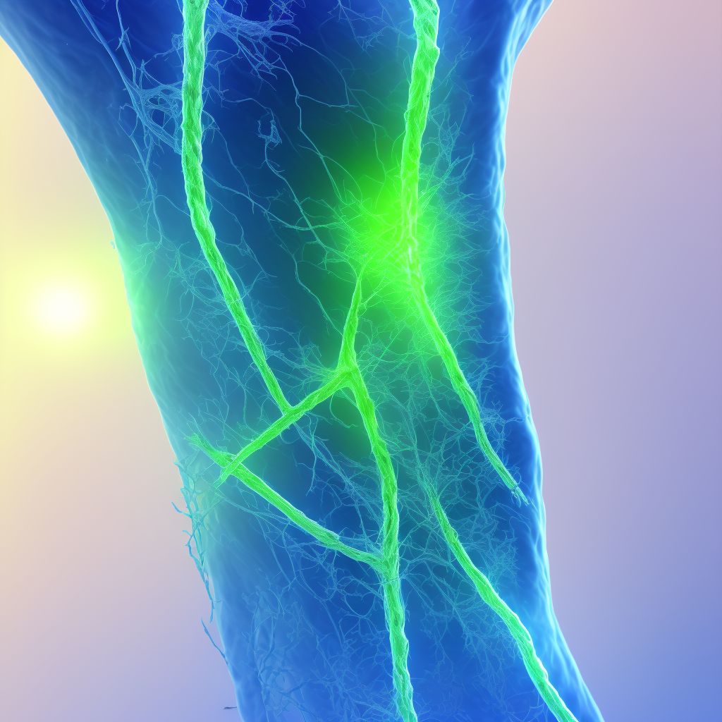 Varicose veins of unspecified lower extremity with both ulcer of other part of lower extremity and inflammation digital illustration