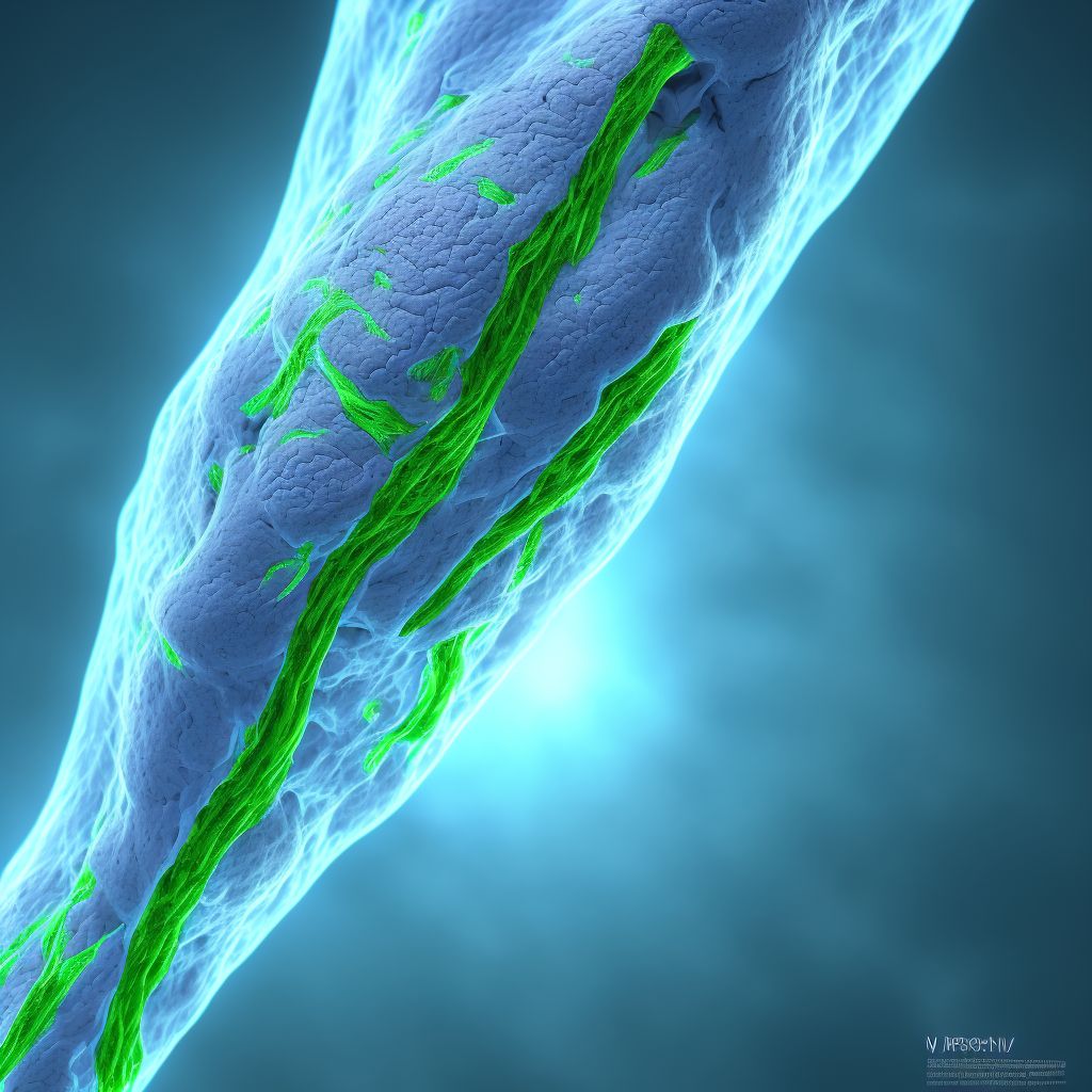 Varicose veins of unspecified lower extremity with both ulcer of unspecified site and inflammation digital illustration