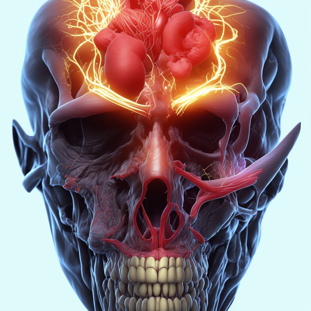 Postthrombotic syndrome with other complications of unspecified lower extremity digital illustration