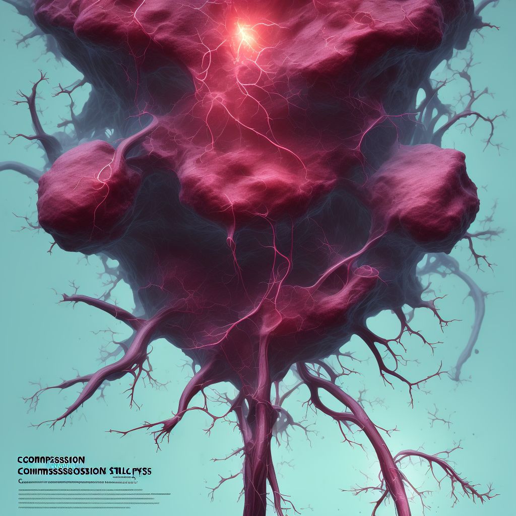 Compression of vein digital illustration