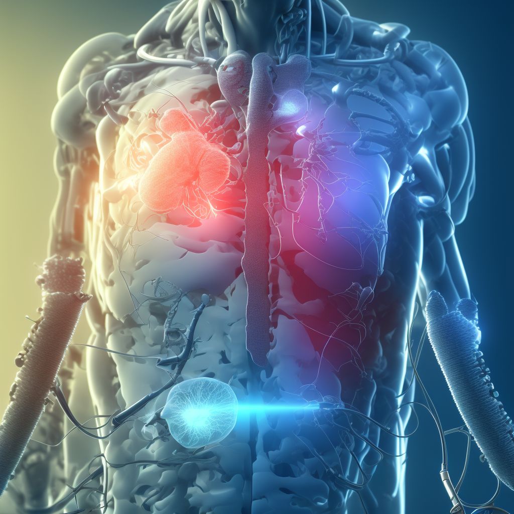 Postprocedural cardiac arrest following other surgery digital illustration