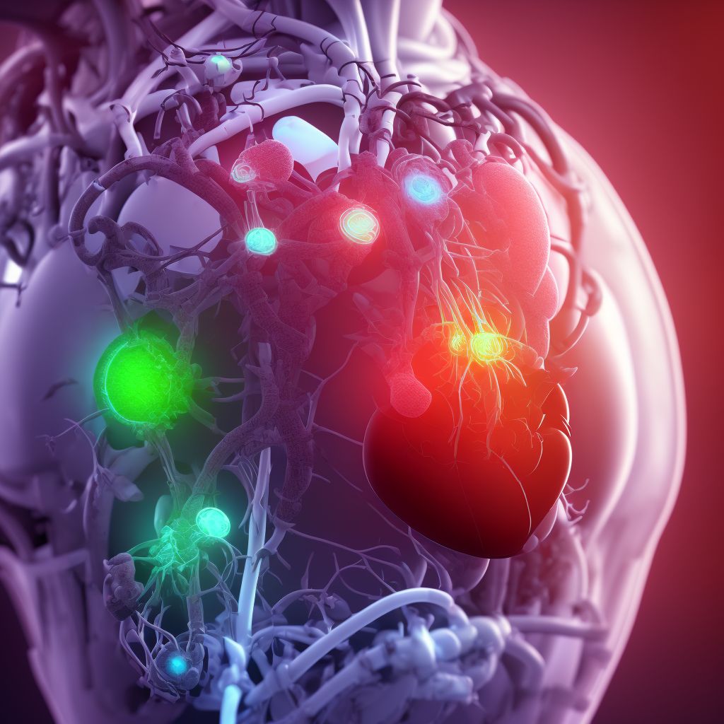 Postprocedural heart failure following cardiac surgery digital illustration