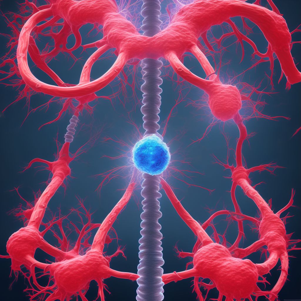 Accidental puncture and laceration of a circulatory system organ or structure during other procedure digital illustration