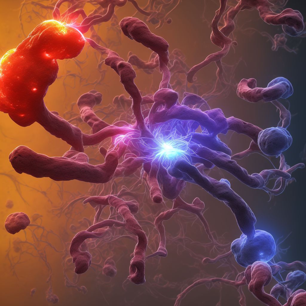 Postprocedural hemorrhage of a circulatory system organ or structure following a cardiac catheterization digital illustration