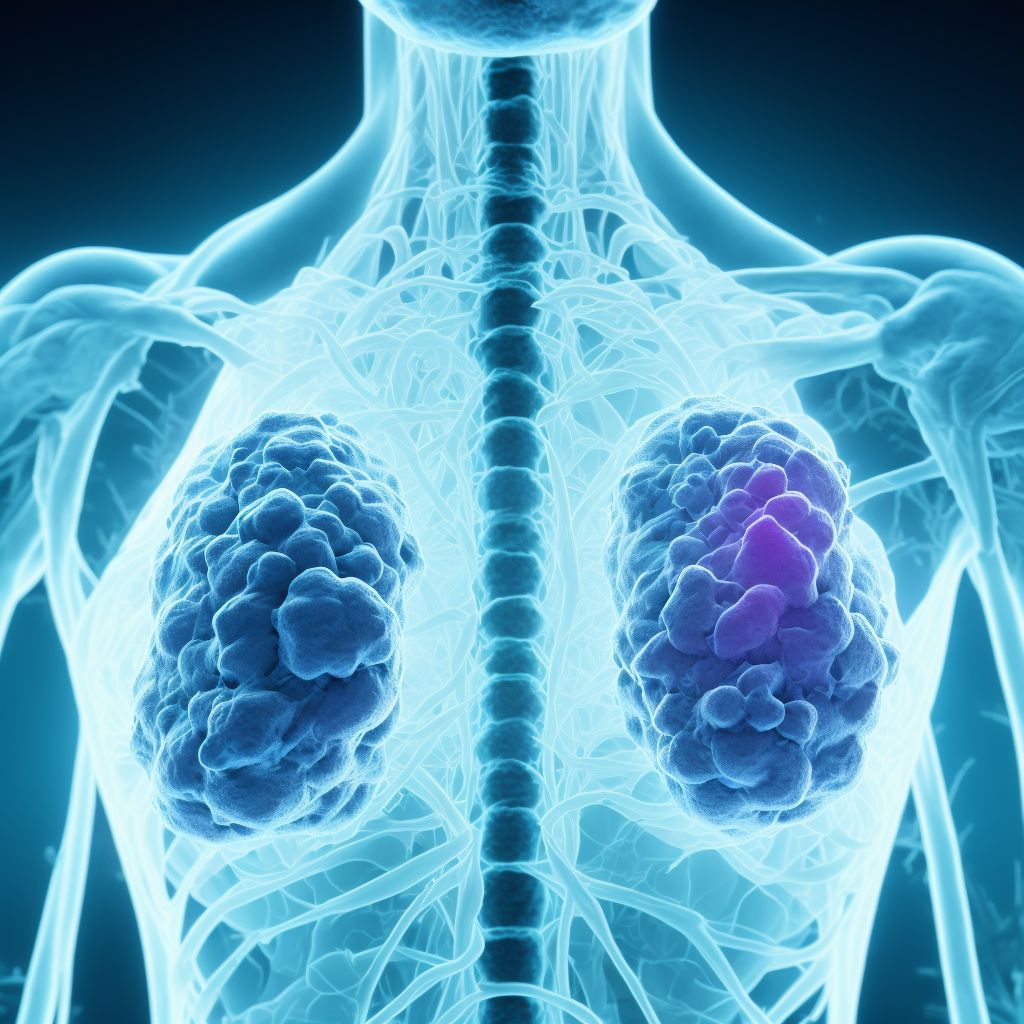 Influenza due to identified novel influenza A virus with other respiratory manifestations digital illustration