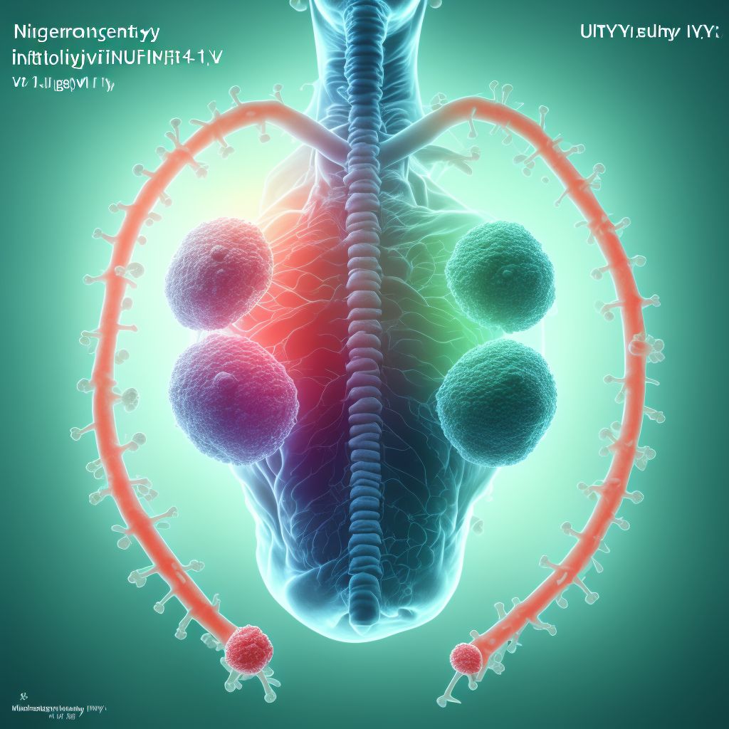 Influenza due to unidentified influenza virus with other respiratory manifestations digital illustration