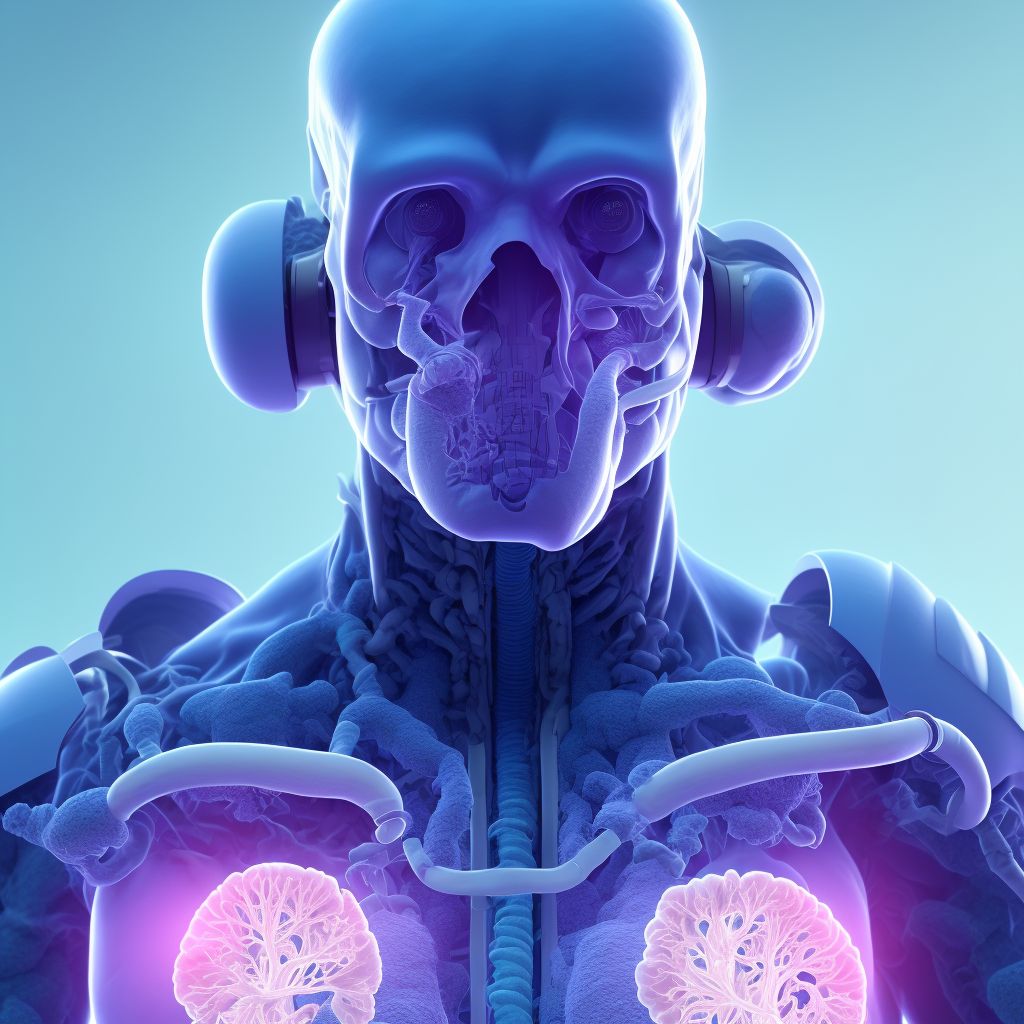 Pneumonia due to Escherichia coli digital illustration