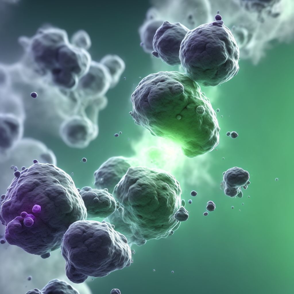 Acute bronchitis due to Mycoplasma pneumoniae digital illustration