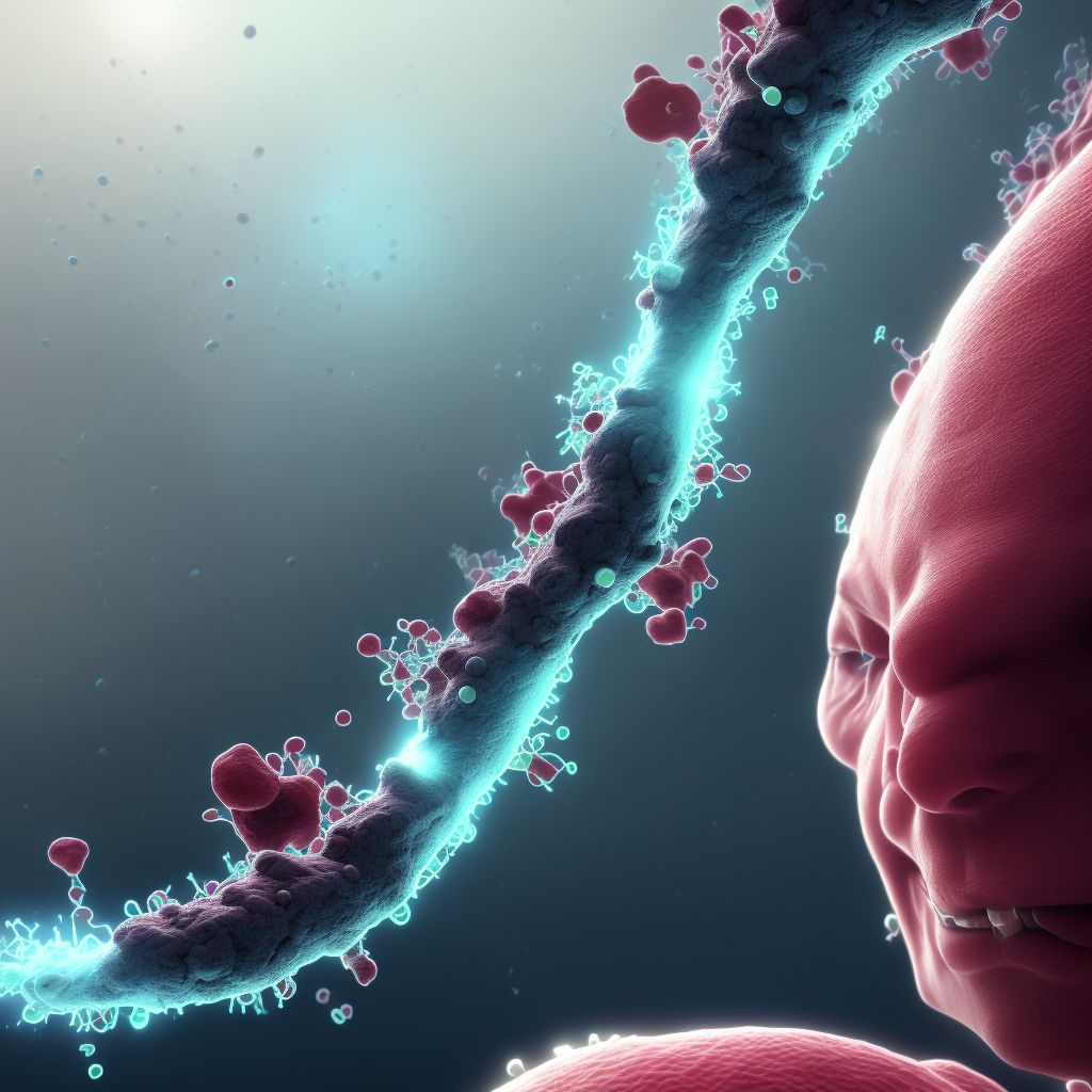 Acute bronchitis due to Hemophilus influenzae digital illustration