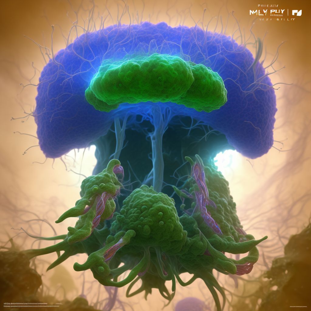 Polyp of nasal cavity digital illustration