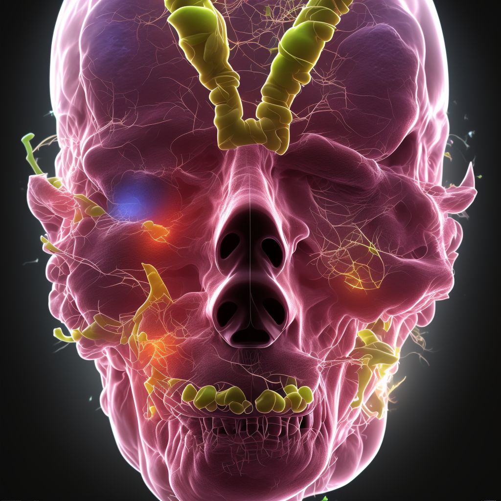 Unspecified disorder of nose and nasal sinuses digital illustration