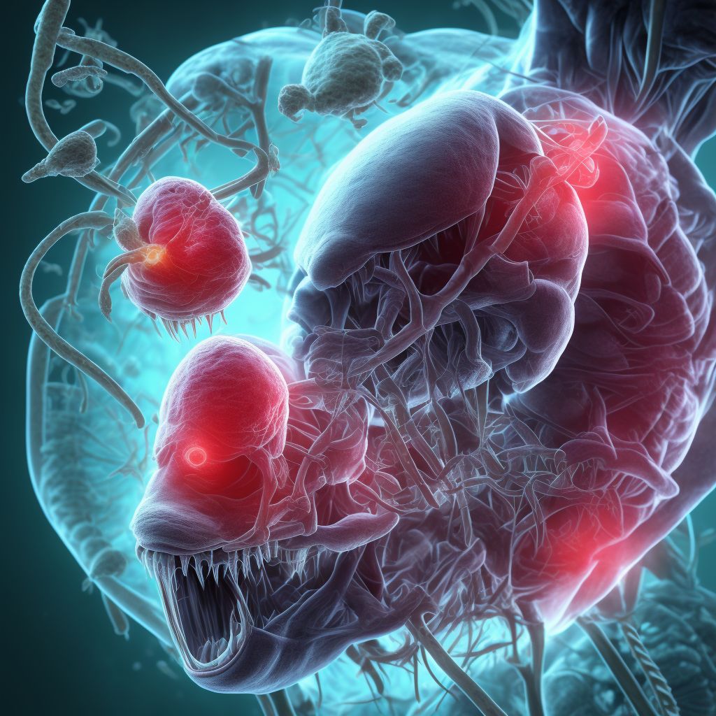 Chronic disease of tonsils and adenoids, unspecified digital illustration