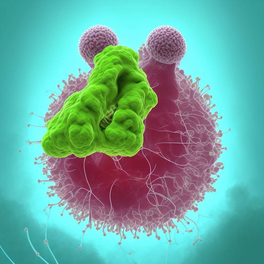 Polyp of vocal cord and larynx digital illustration