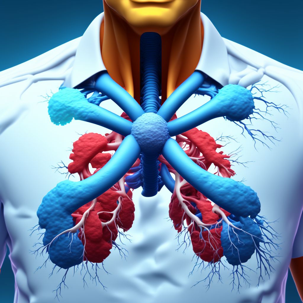 Chronic obstructive pulmonary disease with (acute) exacerbation digital illustration