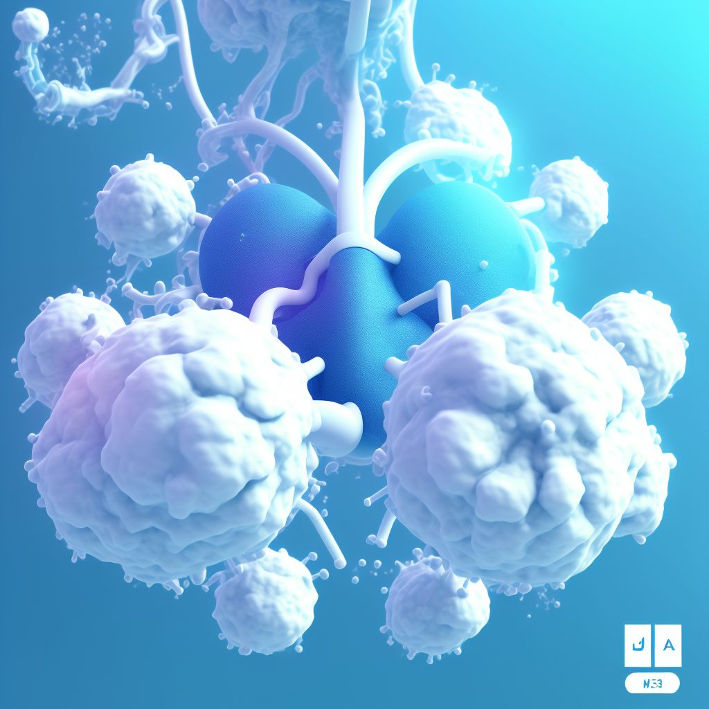 Moderate persistent asthma with status asthmaticus digital illustration