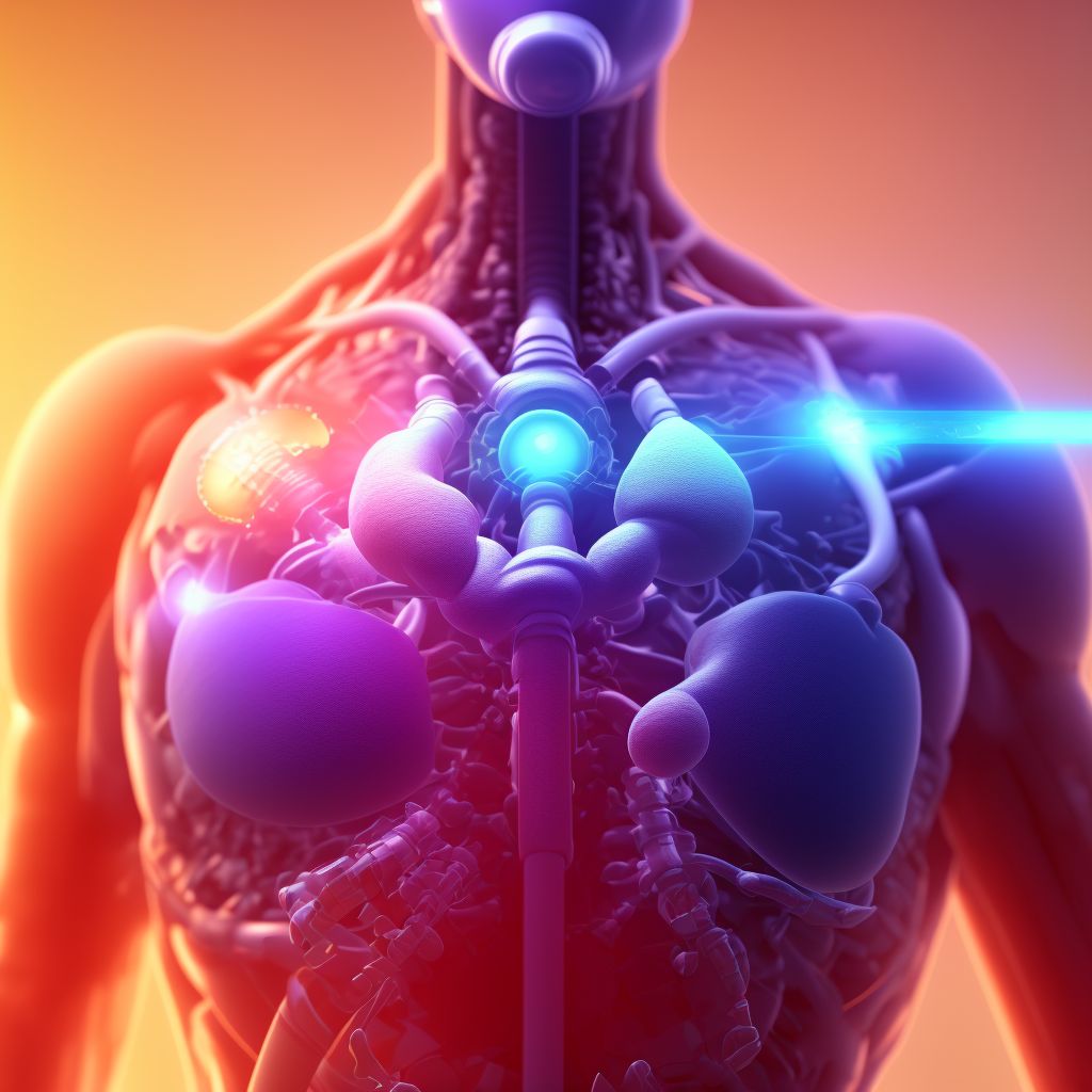 Severe persistent asthma with (acute) exacerbation digital illustration