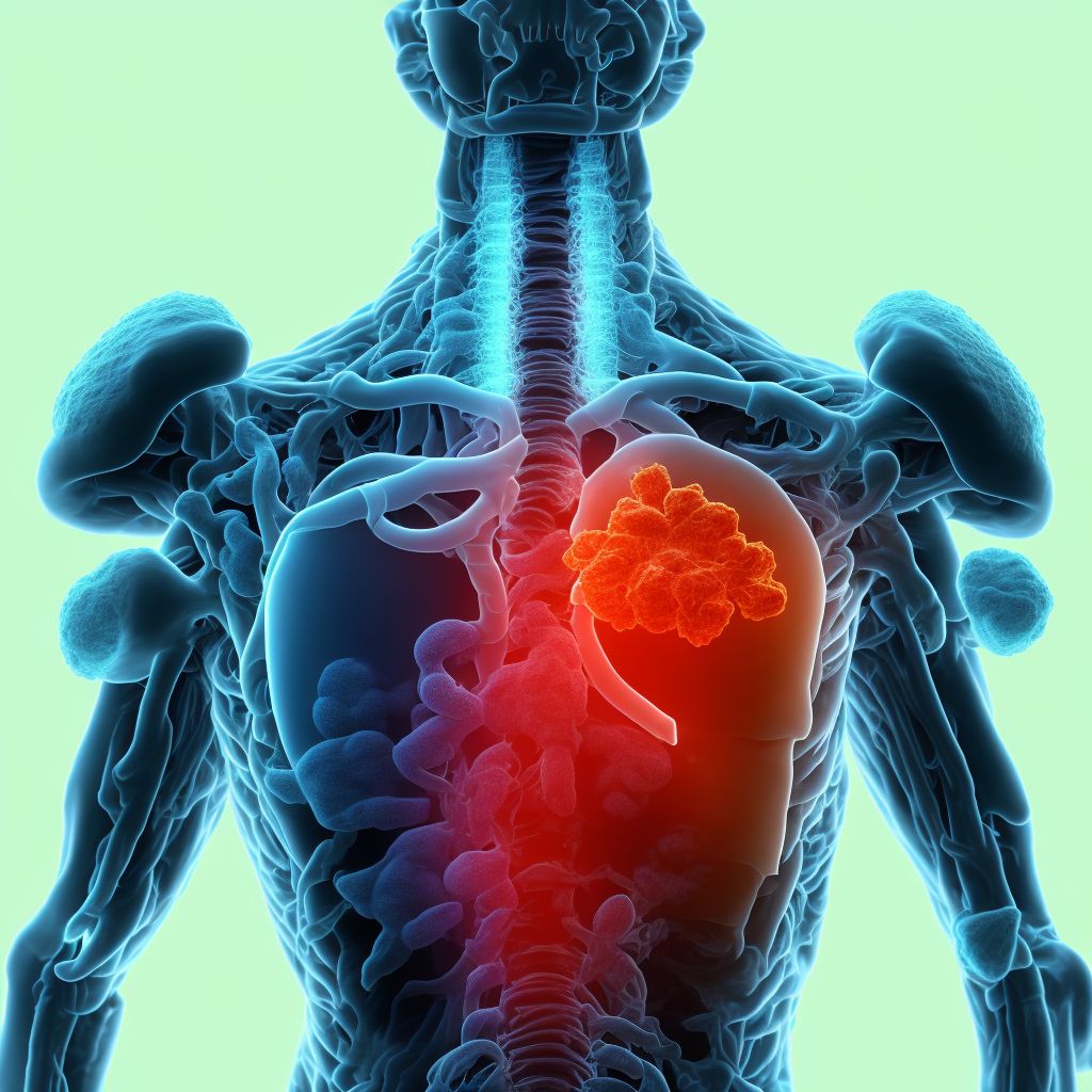 Pneumoconiosis associated with tuberculosis digital illustration