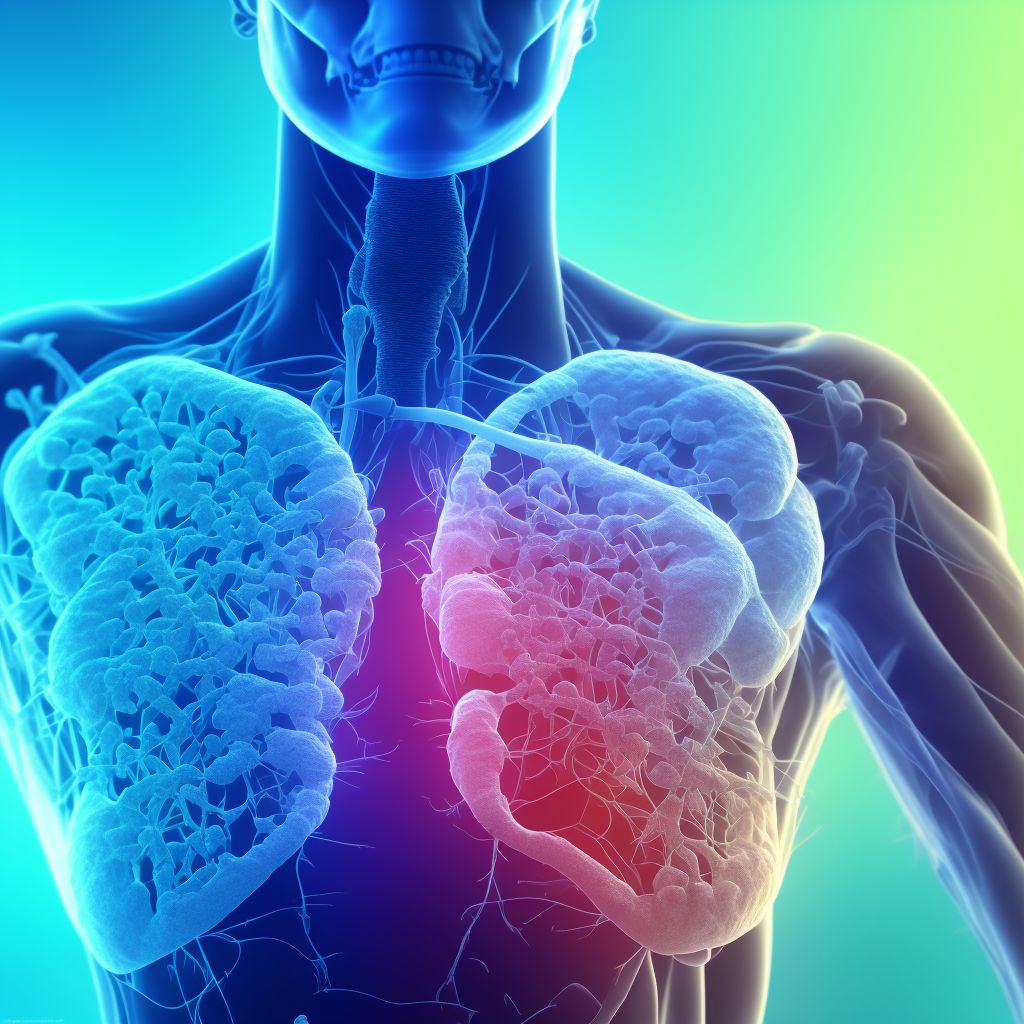 Upper respiratory inflammation due to chemicals, gases, fumes and vapors, not elsewhere classified digital illustration