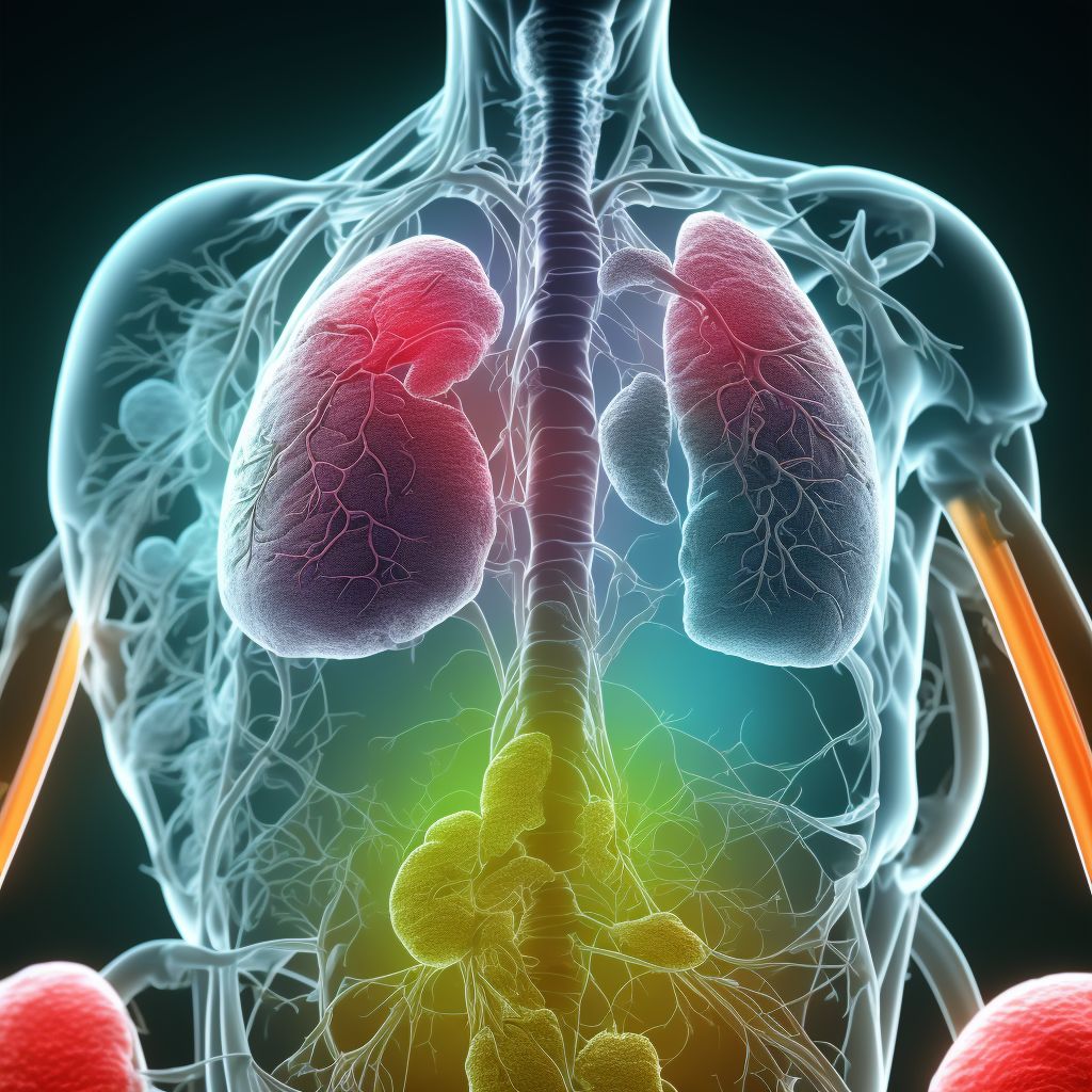 Acute drug-induced interstitial lung disorders digital illustration